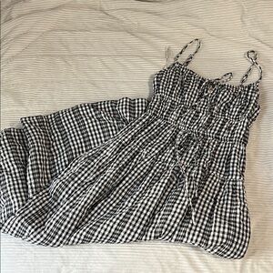 Black and White Gingham Dress